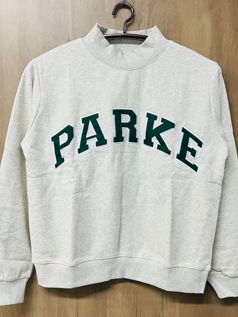 Heather Grey PARKE Mock Neck Sweatshirt